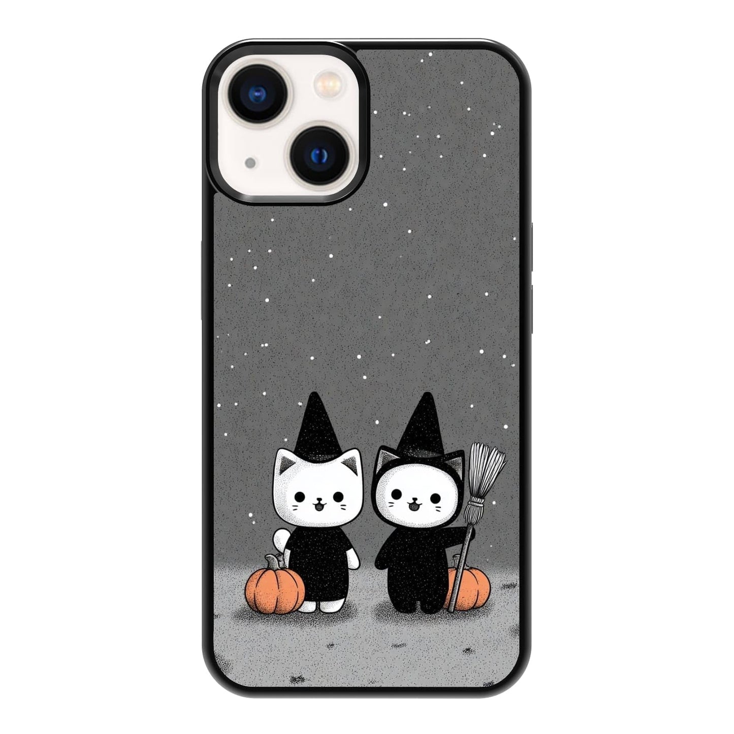 Black Cat Indoor Jungle Potted Plants Bookshelf Dark Green Botanical Urban Forest Phone Case, Shockproof Protective Cover for iPhone 11 12 13 14 15 16 17 Pro Max Plus Mini XR 7 8 SE