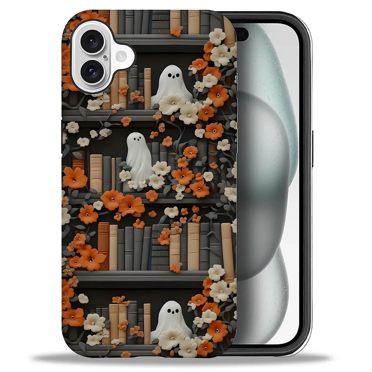 Case for iPhone 17,Drop Protection Hybrid 2-Layer Hard Phone Cover-Vintage Christmas Stamps Collage