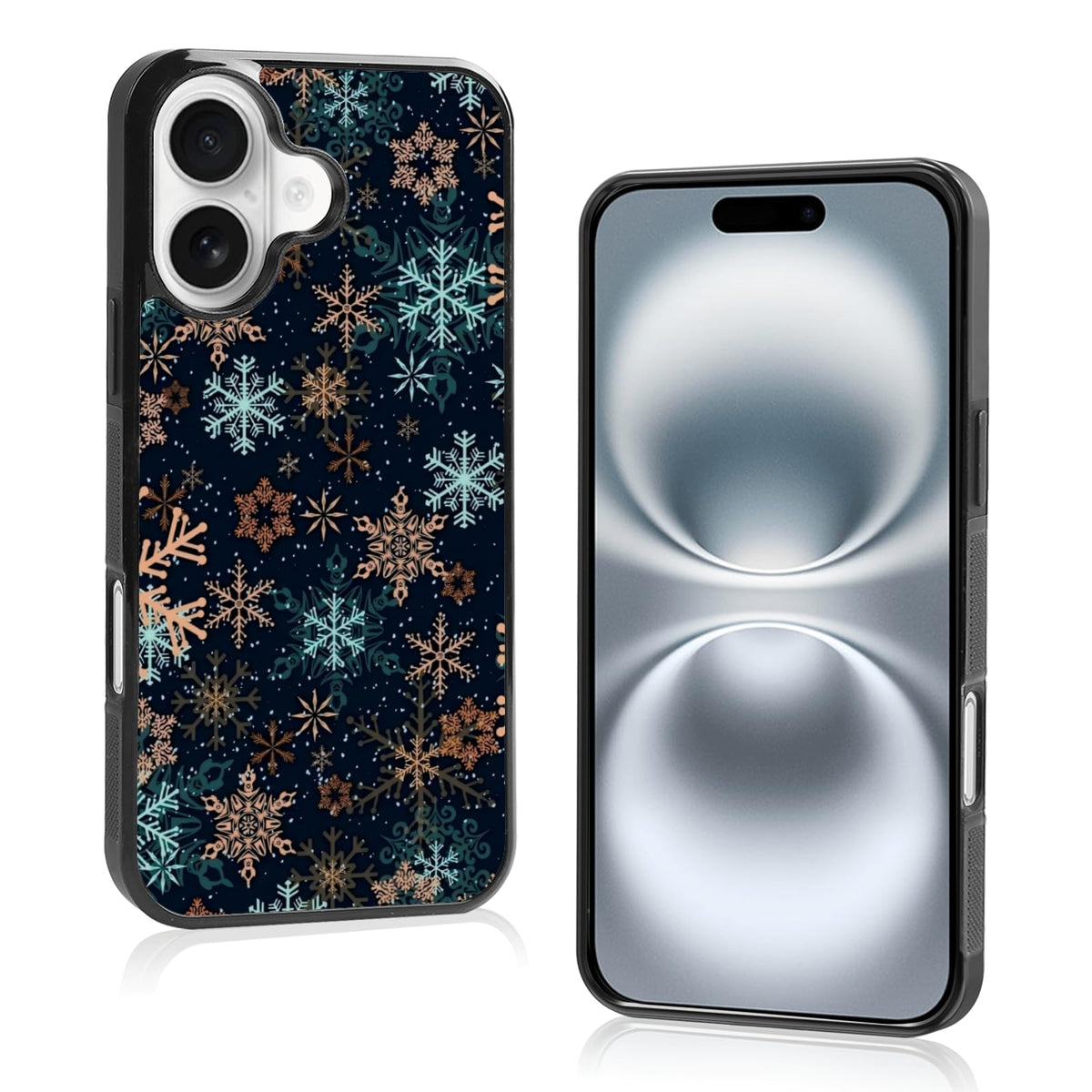 Cute Christmas Tree Bow Phone Case: Kawaii Winter Non-Slip Design Compatible with iPhone 13./14 Case for Women & Girl（14）