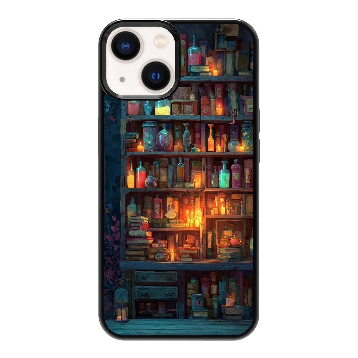 Vibrant Redwood Forest Path Wildflowers Nature Landscape Phone Case, Shockproof Protective Cover for iPhone 11 12 13 14 15 16 17 Pro Max Plus Mini XR 7 8 SE