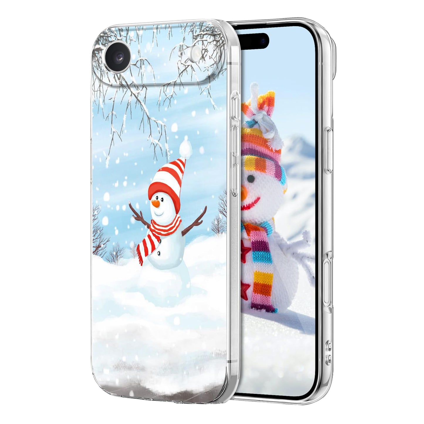 Newseego for iPhone 16 Case, Cute Red Car Pattern Merry Christmas Phone Case for Women Girls Children Anti-Yellow Soft TPU Bumper Shockproof Protective Cover for iPhone 16