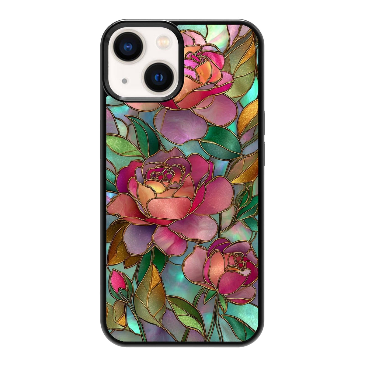Four Seasons Tree of Life Watercolor Nature Phone Case, Shockproof Protective Cover for iPhone 11 12 13 14 15 16 17 Pro Max Plus Mini XR 7 8 SE