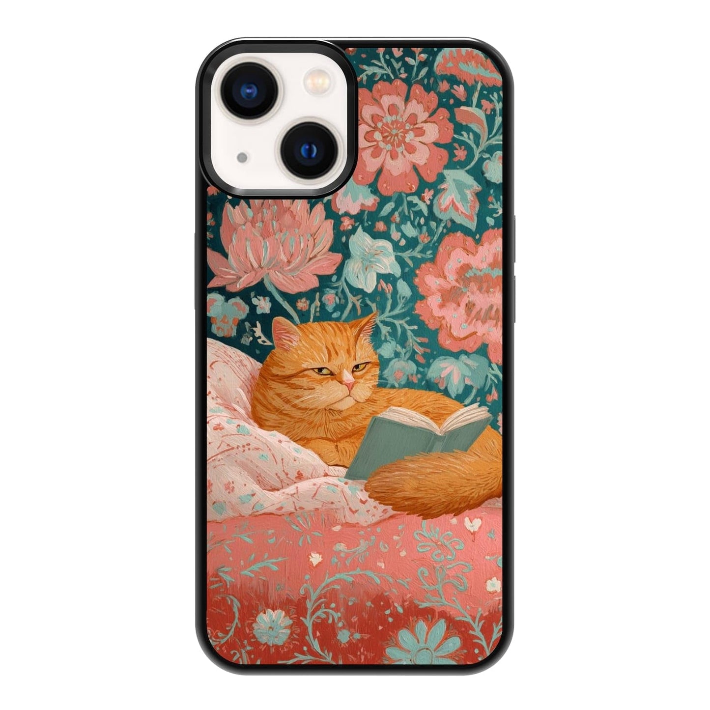 Plant Lover Black Cat Houseplants Indoor Garden Aesthetic Phone Case, Shockproof Protective Cover for iPhone 11 12 13 14 15 16 17 Pro Max Plus Mini XR 7 8 SE
