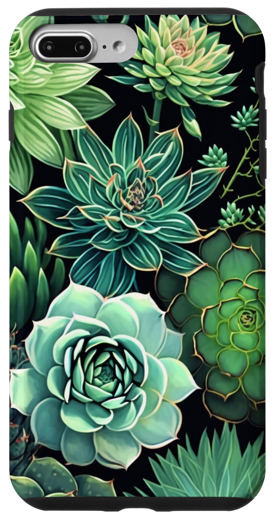Succulent Plant Botanical Green Floral Pattern Flower Cactus Case for iPhone Air
