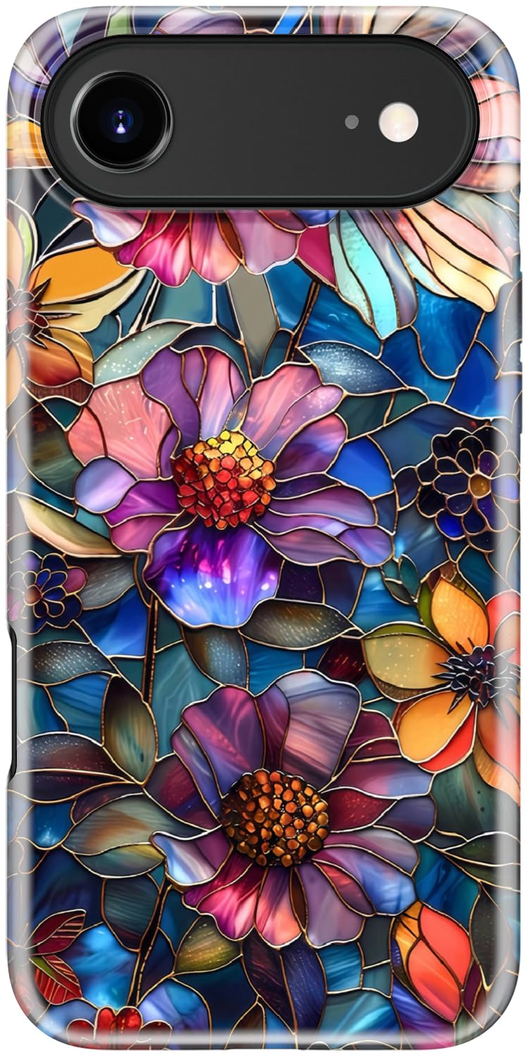 Goodon for iPhone 15 Pro Max Case, Cute Preppy Floral, MagSafe Compatible | Dual-Layer Hard Shell & Silicone, Wireless Charging, Slim Fit Phone Cover with Wildflower Designs for Women Girls