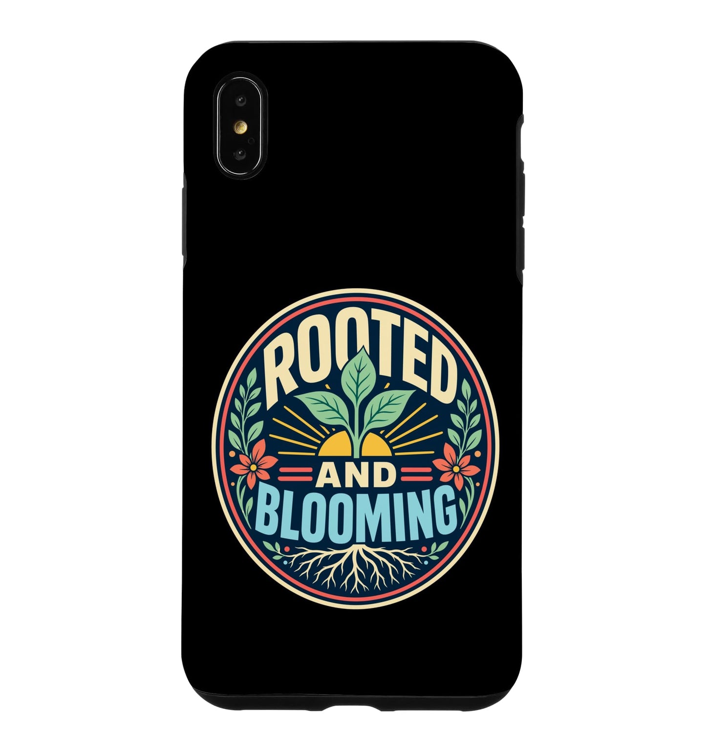 Rooted Blooming Plant Nature Retro Case for iPhone 16