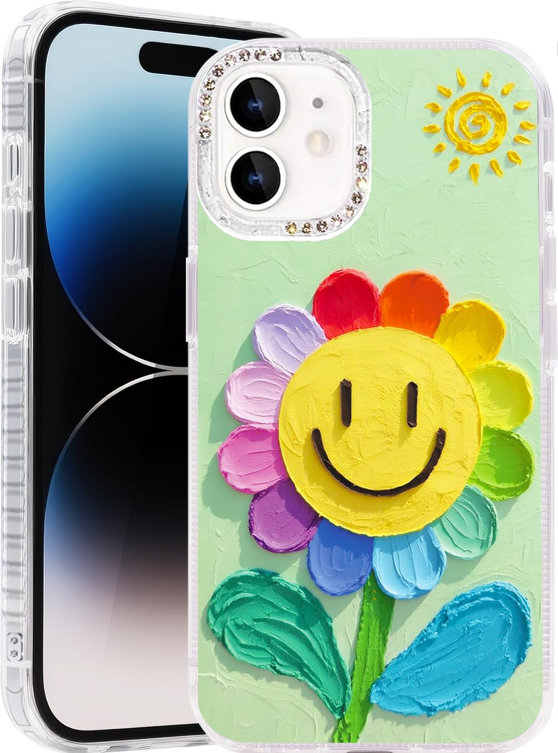 Compatible with iPhone 17 Case,with [Soft Slim][Camera Protection] Cute Fishing Cats Shiny Aesthetic Phone Cover Anti-Yellowing Shockproof Protective Cover for Women Girl