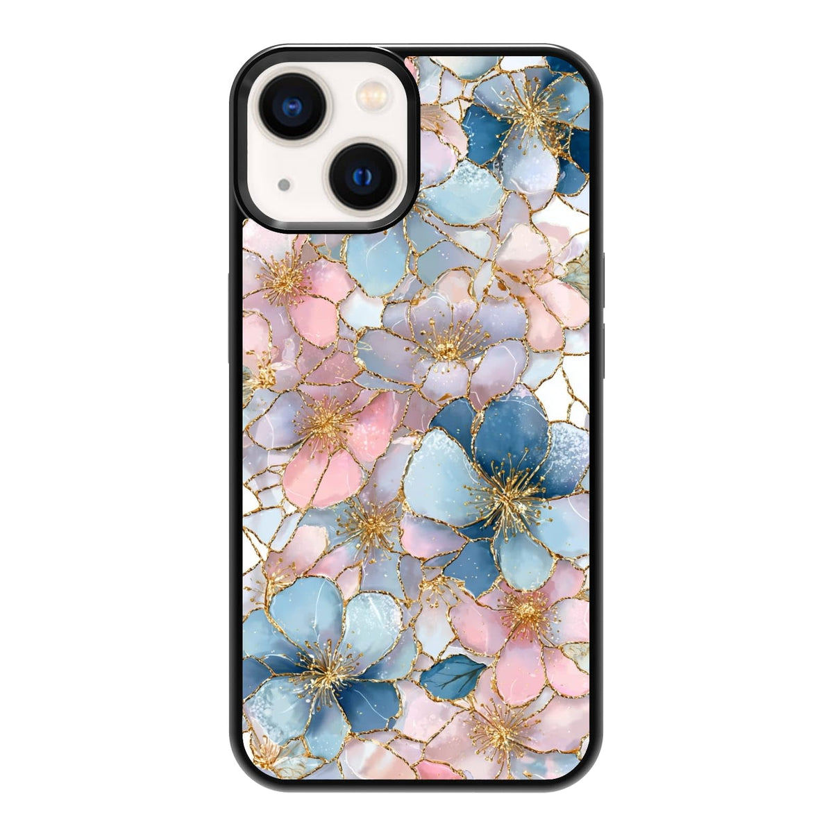 Elegant Forest Green Botanical Leaf and Plant Illustration Phone Case, Shockproof Protective Cover for iPhone 11 12 13 14 15 16 17 Pro Max Plus Mini XR 7 8 SE