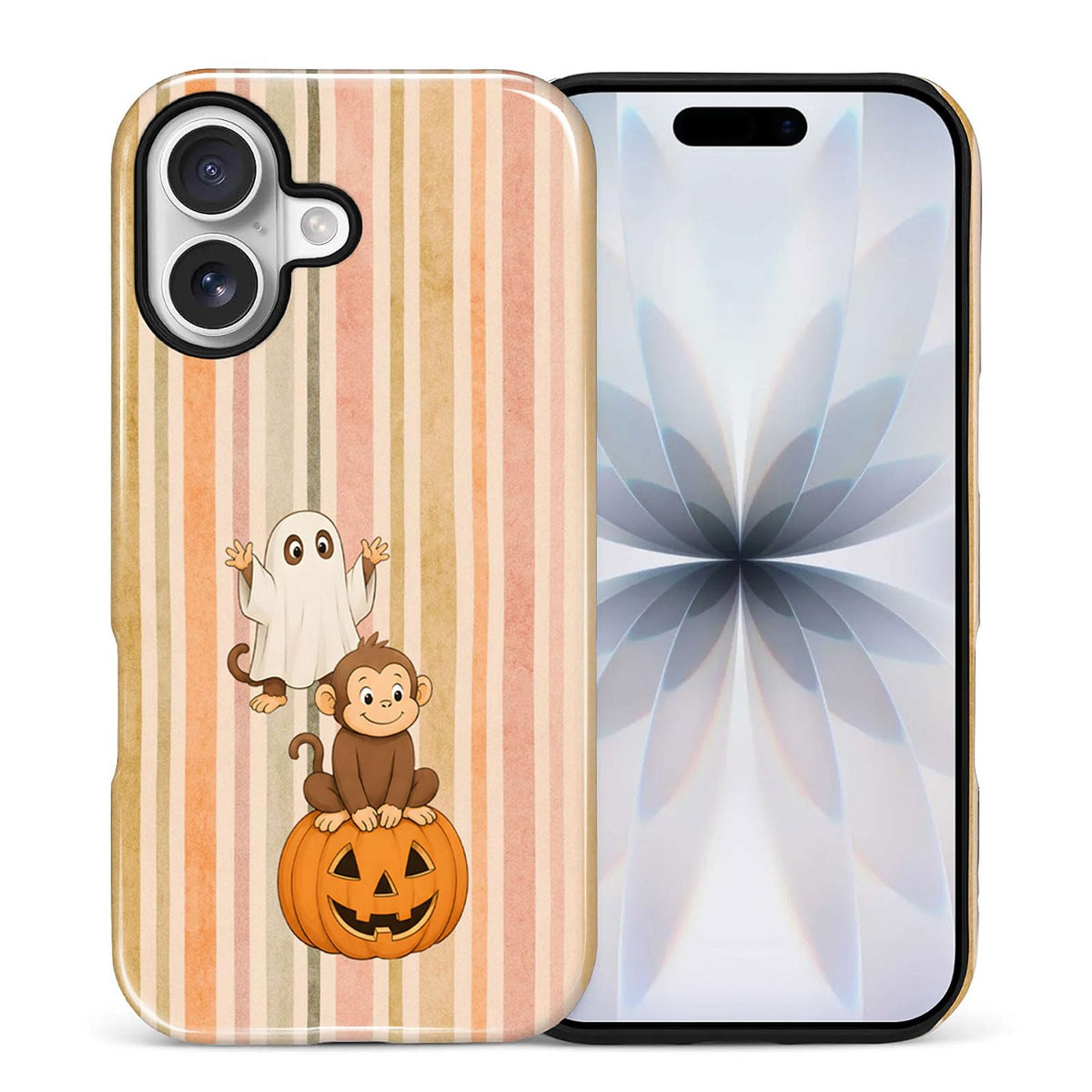 for iPhone 17 Case,Hybrid 2-Layer Hard Shell + Silicone Protective Case -Resistant Shockproof- Ally's Dog's Cute College Summer Flower Collage