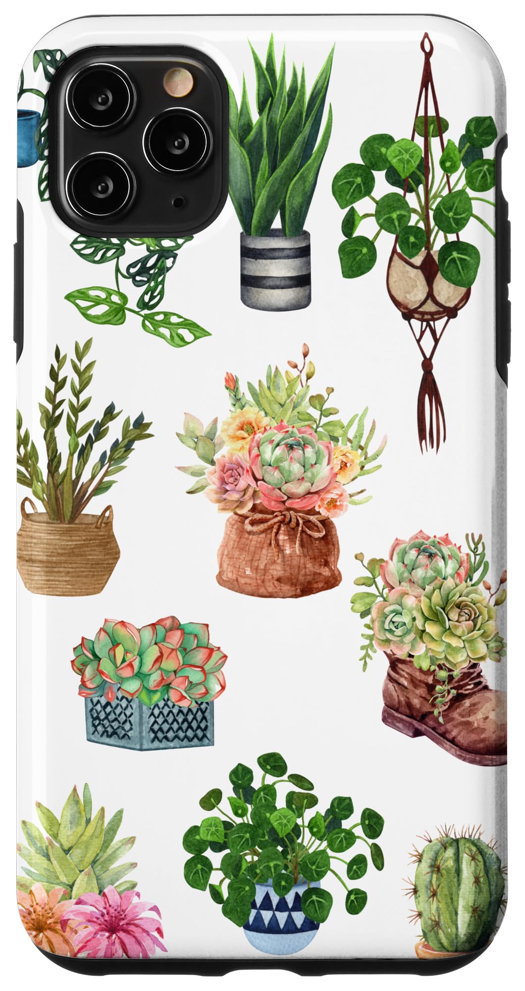 iPhone 14 Boho Indoor and Outdoor Plant Lover Succulent Cactus Nature Case