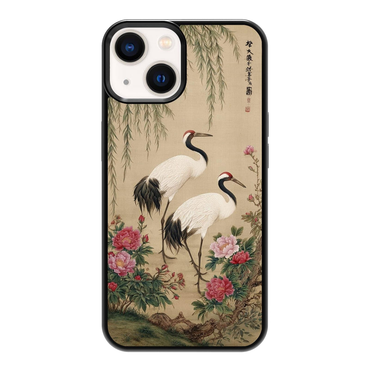 Lush Tropical Monstera Leaves Black Cat Botanical Art Phone Case, Shockproof Protective Cover for iPhone 11 12 13 14 15 16 17 Pro Max Plus Mini XR 7 8 SE
