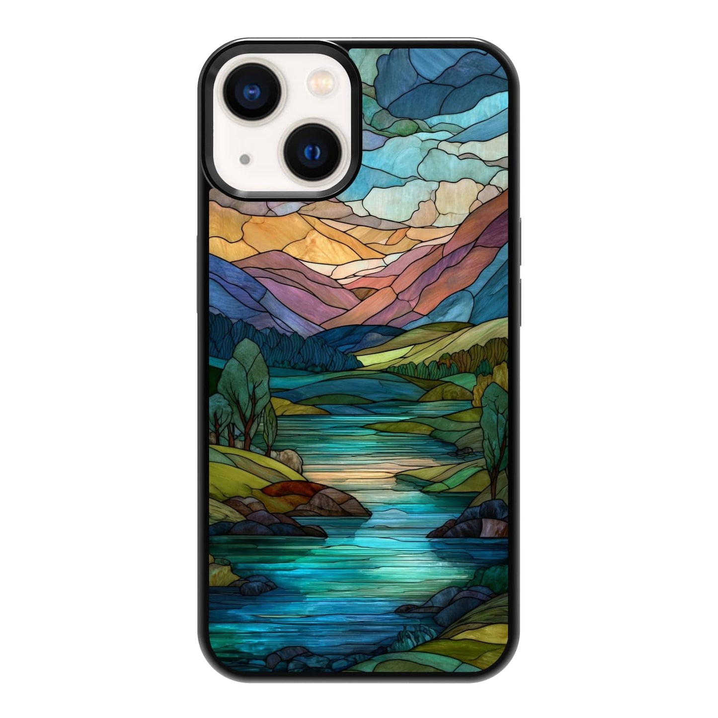 Elegant Forest Green Botanical Leaf and Plant Illustration Phone Case, Shockproof Protective Cover for iPhone 11 12 13 14 15 16 17 Pro Max Plus Mini XR 7 8 SE