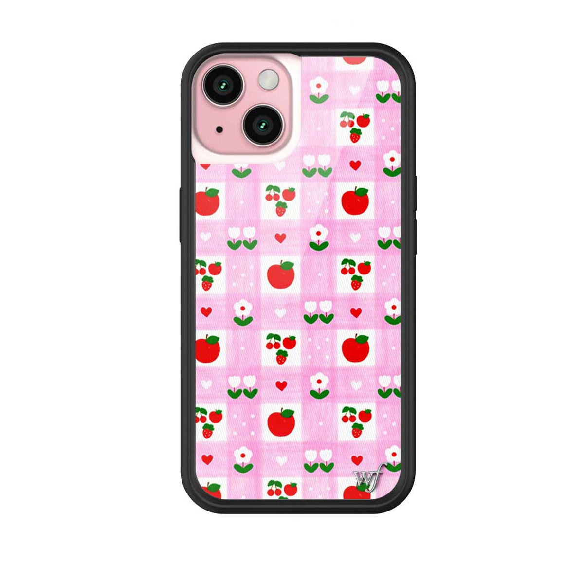Wildflower Cases - Compatible with iPhone 15 | Protective Black Bumper, 6.5ft Drop Test Certified, Women Owned Small Business | Nature Floral Aesthetic Trendy Cute | Hummingbird