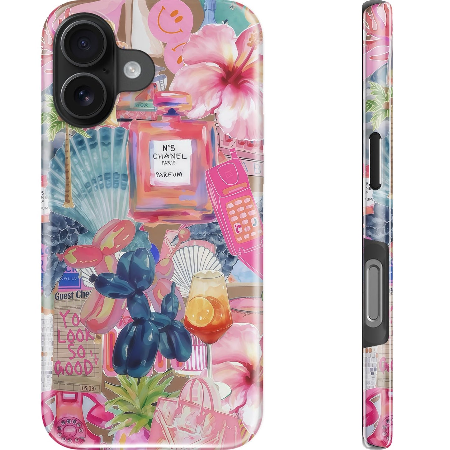 Goodon for iPhone 15 Pro Max Case, Cute Preppy Floral, MagSafe Compatible | Dual-Layer Hard Shell & Silicone, Wireless Charging, Slim Fit Phone Cover with Wildflower Designs for Women Girls