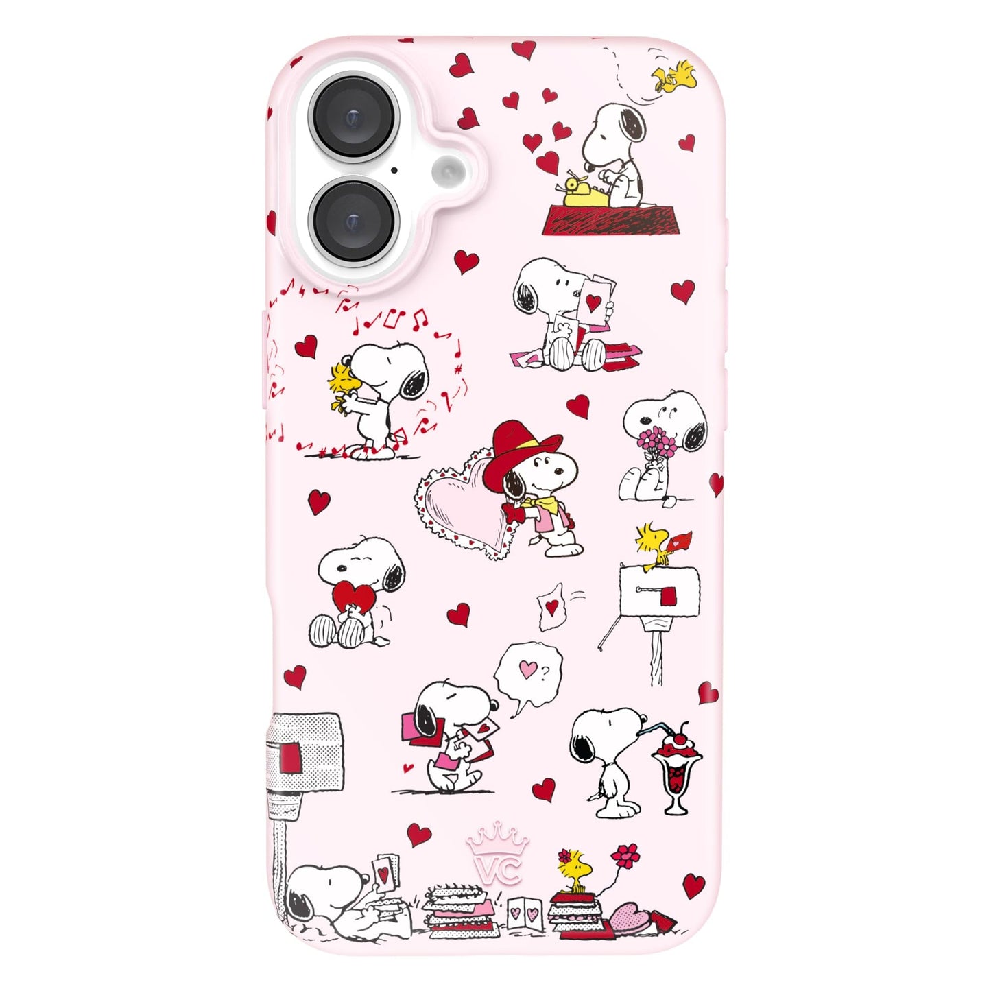 VELVET CAVIAR Christmas Phone Case for iPhone 16 - Compatible with MagSafe [10ft Drop Tested] - Holiday Peppermint Glitter Winter Theme