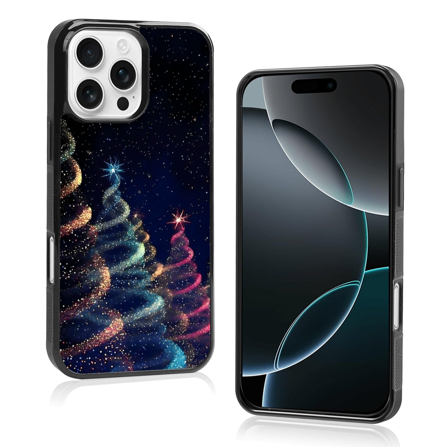Cute Christmas Tree Bow Phone Case: Kawaii Winter Non-Slip Design Compatible with iPhone 13./14 Case for Women & Girl（14）