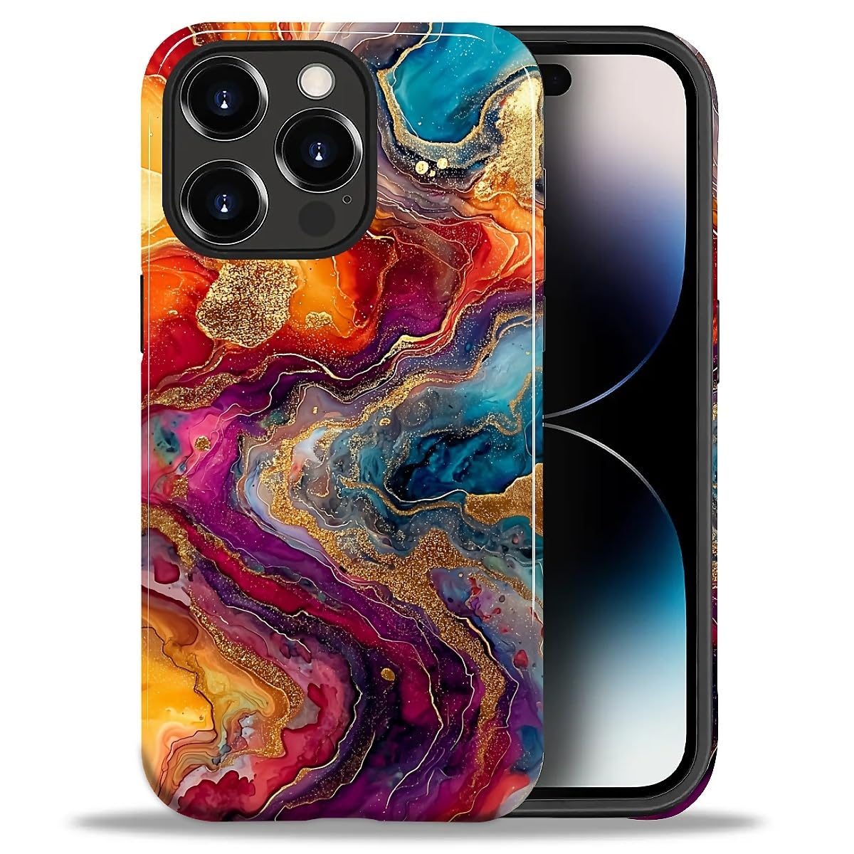 CARLOCA Case for iPhone 16 Pro,Vintage Cat Animal Pet Lover Collage Design Hybrid Dual Protection Soft TPU + Hard PC, Shockproof & Anti-Scratch Cover Men Women Stylish Protective Phone Case