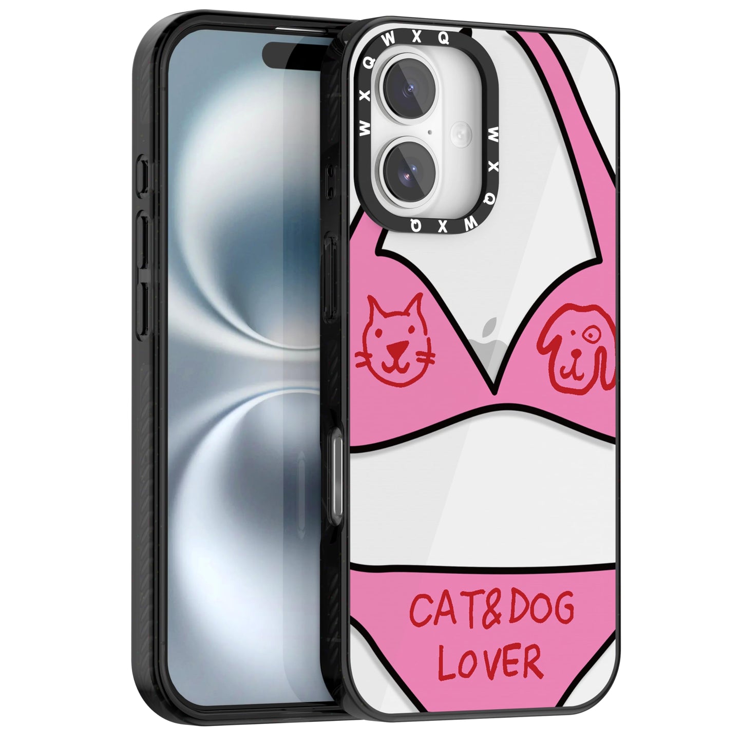 for iPhone 16 pro max Graffiti of Cartoon Animal Clear Phone Case | TPU+PC Premium Painted Anti-Drop Phone Case Superior Shock Absorption Military-Grade Drop Protection cover