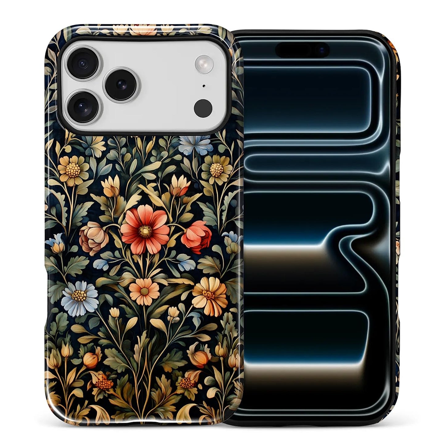Compatible with iPhone 13 14 Case, Hybrid 2-Layer Case Shockproof Anti-Scratch for Girl Women Boy Men, Plant Collection for iPhone 13 14