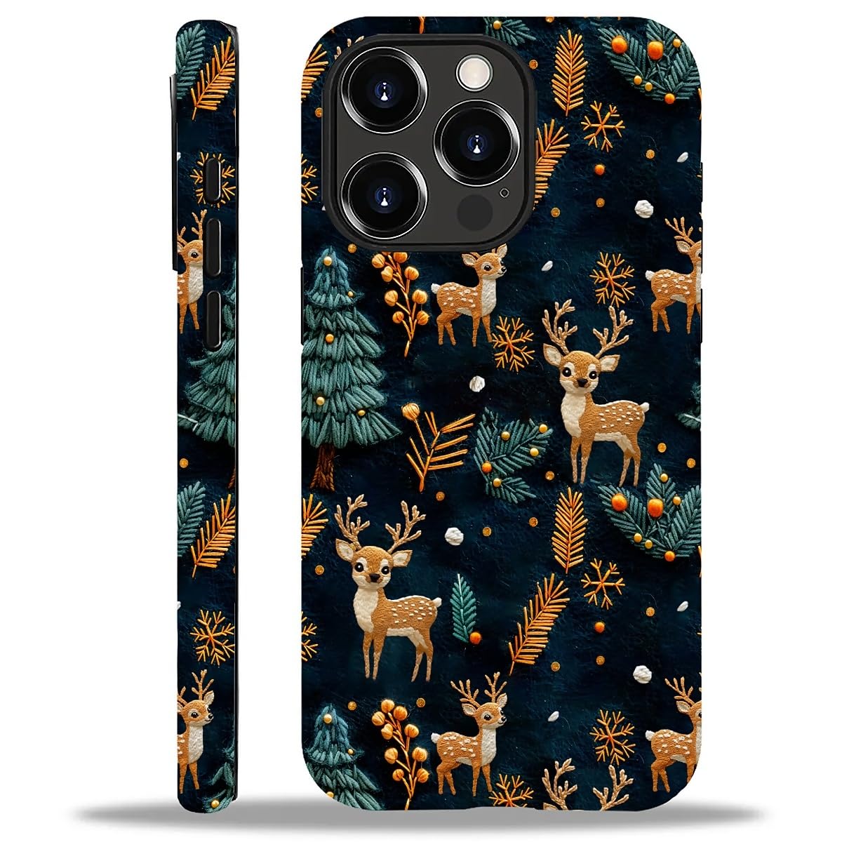 Case Compatible with iPhone 16,Christmas Decorations-Santa Claus Hybrid 2-Layer Hard Shell+Silicone Double Protective Scratch-Resistant Shockproof Case for iPhone 16