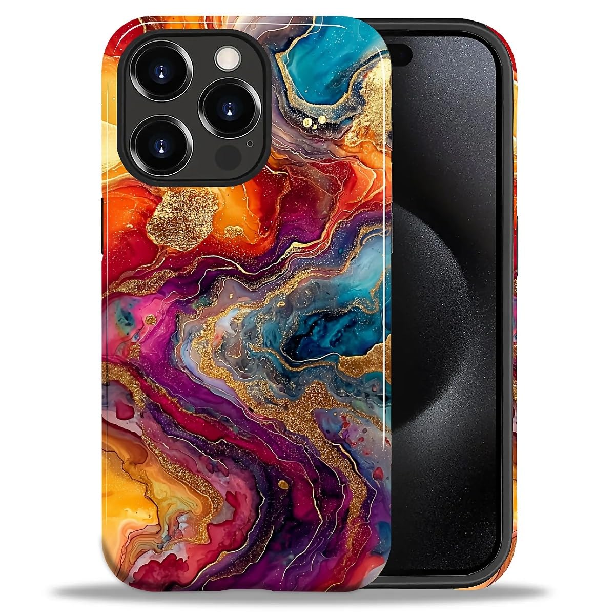 CARLOCA Case for iPhone 16 Pro,Vintage Cat Animal Pet Lover Collage Design Hybrid Dual Protection Soft TPU + Hard PC, Shockproof & Anti-Scratch Cover Men Women Stylish Protective Phone Case