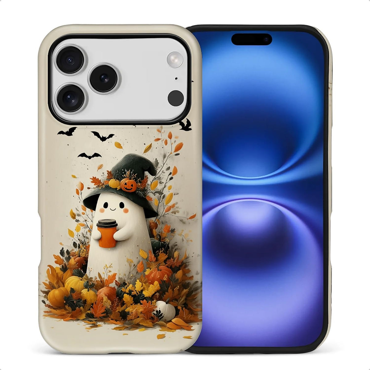 Case for iPhone 17,Drop Protection Hybrid 2-Layer Hard Phone Cover-Vintage Christmas Stamps Collage
