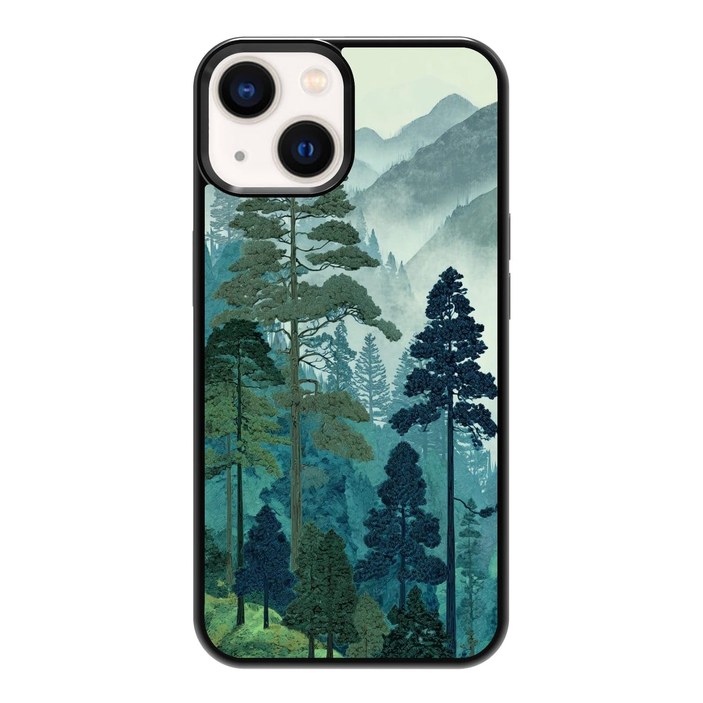 Vibrant Redwood Forest Path Wildflowers Nature Landscape Phone Case, Shockproof Protective Cover for iPhone 11 12 13 14 15 16 17 Pro Max Plus Mini XR 7 8 SE