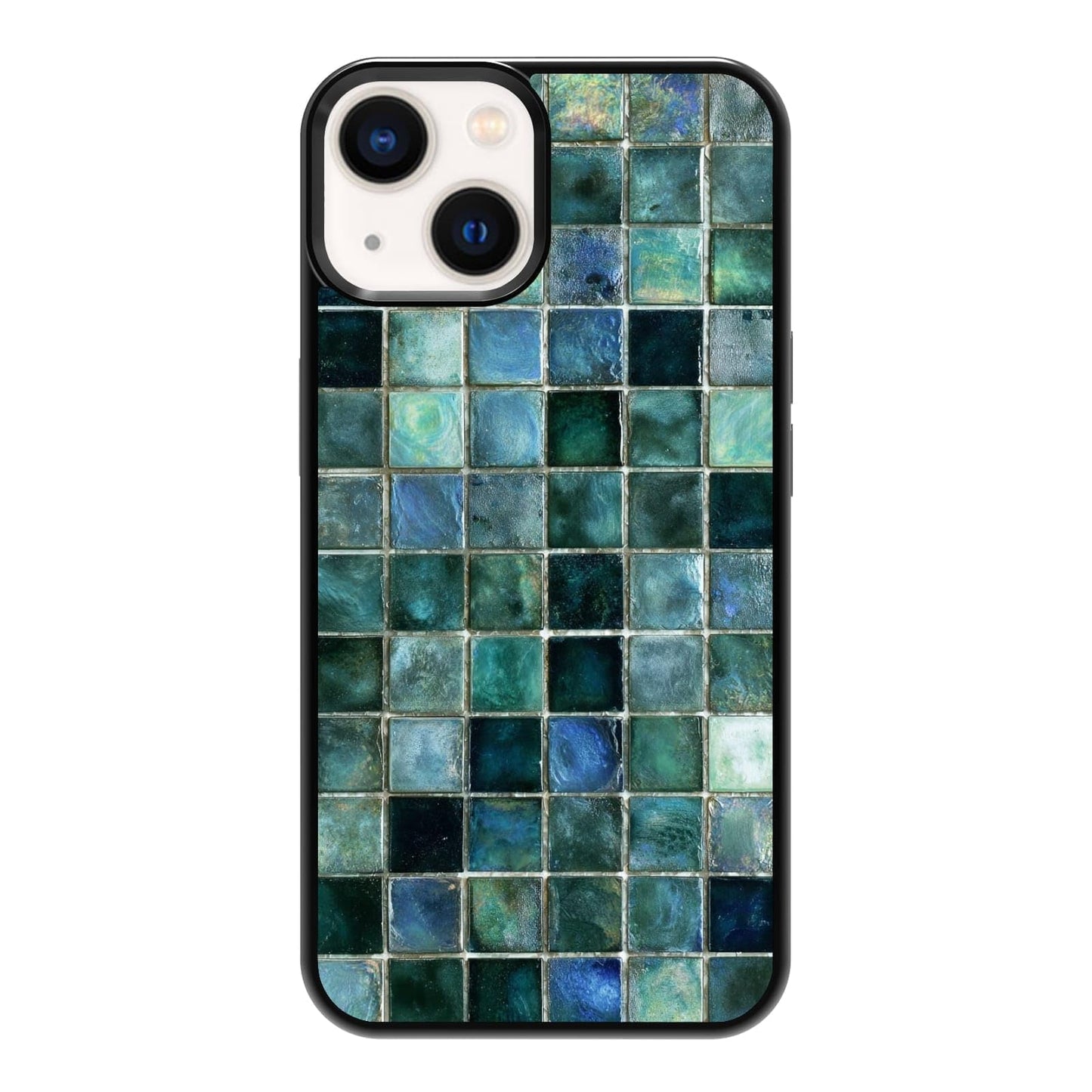 Nature Stained Glass Green Forest Tree Sunlight Phone Case, Shockproof Protective Cover for iPhone 11 12 13 14 15 16 17 Pro Max Plus Mini XR 7 8 SE