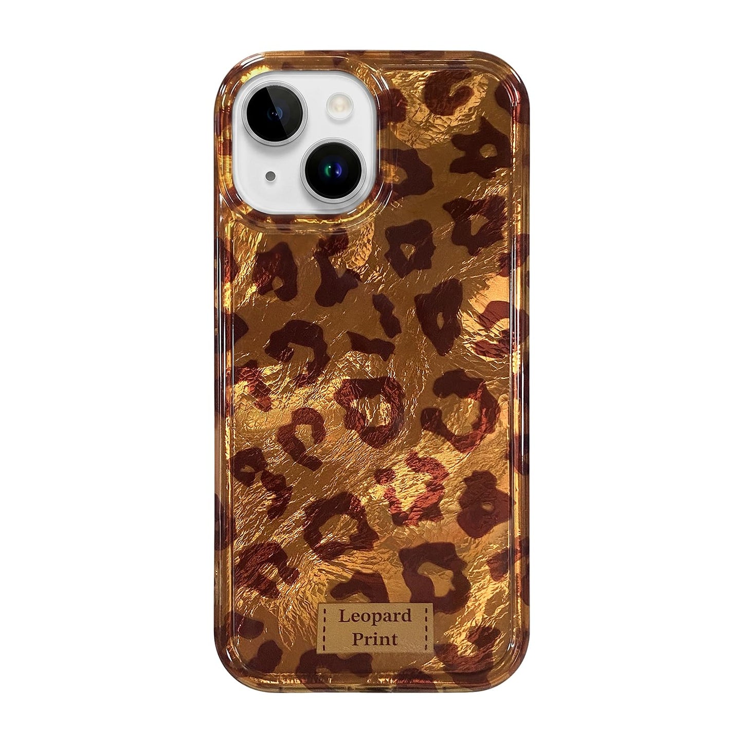 inewateri Compatible for iPhone 16 Pro Max Case with Cute Cheetah Leopard Print Retro Aesthetics Design Soft Slim TPU Shockproof Protective Bumper Glitter Shiny Phone Cover-Blue