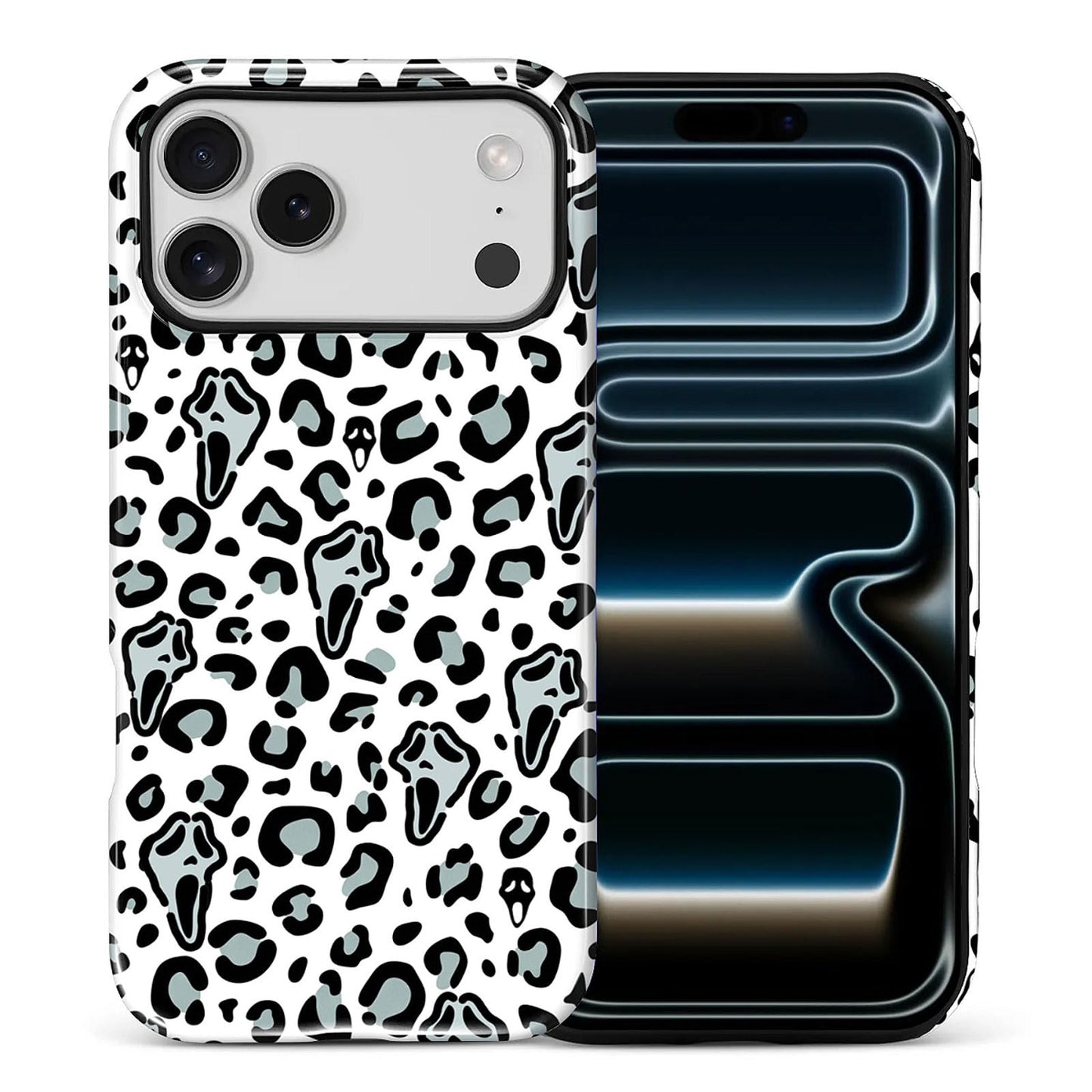 for iPhone 13/14 Case,Hybrid 2-Layer Hard Shell + Silicone Protective Case -Resistant Shockproof- A Naughty Cat with Blue Stripes Eating Fish