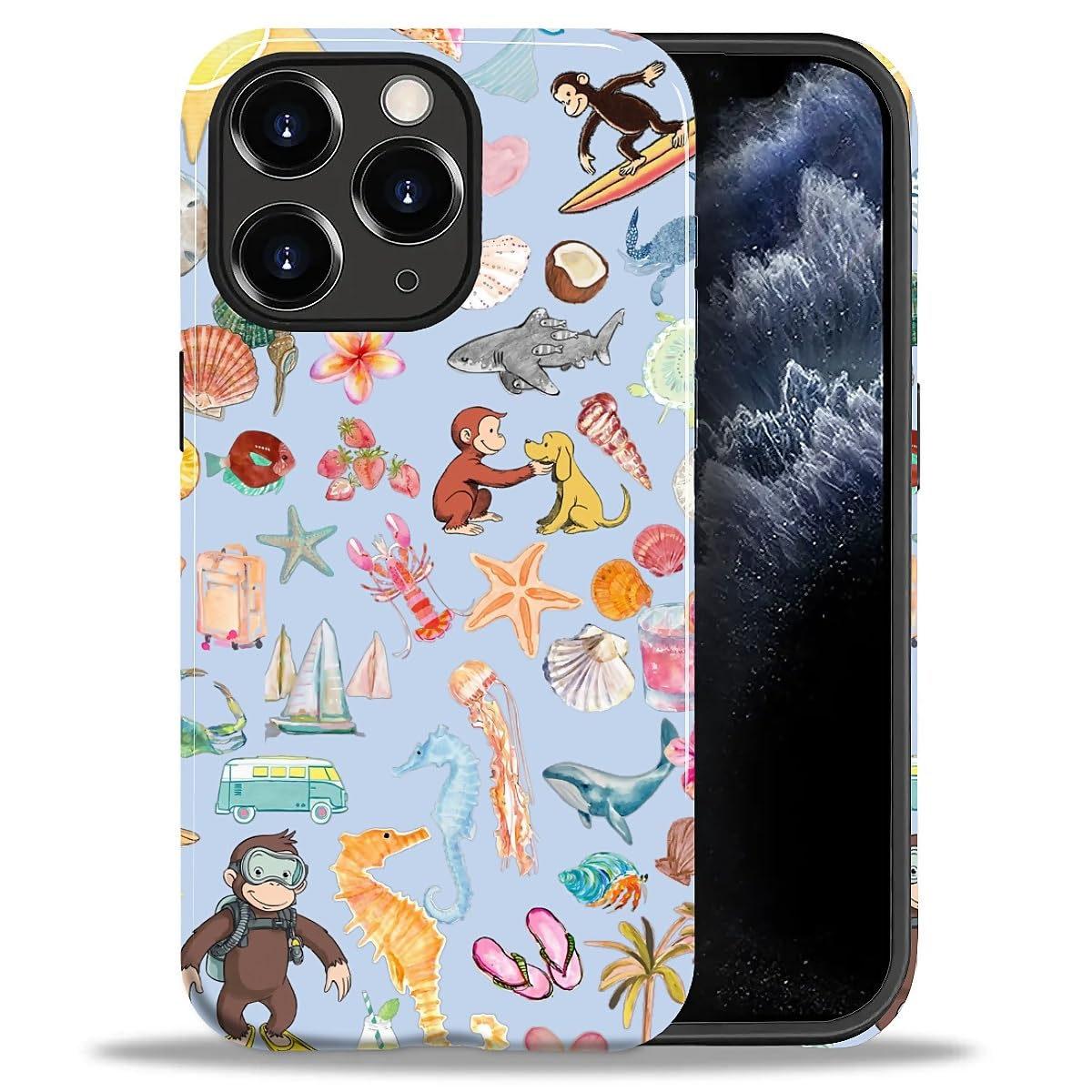 CARLOCA Case for iPhone 16 Pro,Vintage Cat Animal Pet Lover Collage Design Hybrid Dual Protection Soft TPU + Hard PC, Shockproof & Anti-Scratch Cover Men Women Stylish Protective Phone Case