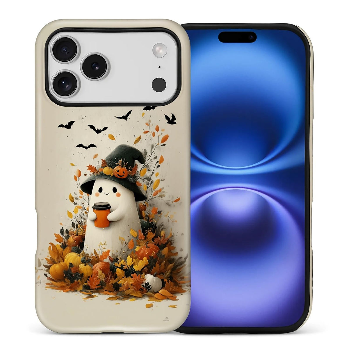 Case for iPhone 17,Drop Protection Hybrid 2-Layer Hard Phone Cover-Vintage Christmas Stamps Collage