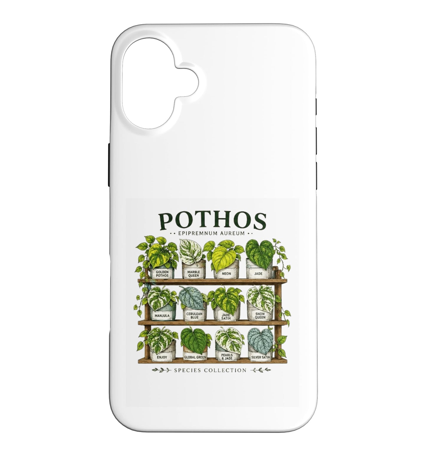 Pothos Plant Varieties Botanical Houseplant Design Case for iPhone 16