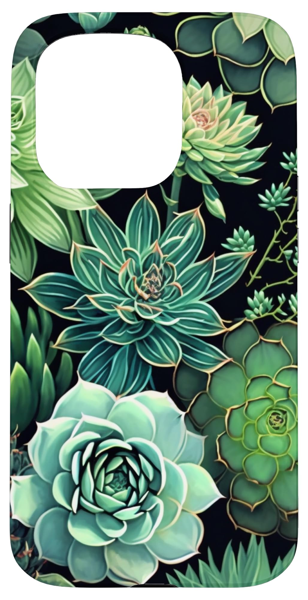 Succulent Plant Botanical Green Floral Pattern Flower Cactus Case for iPhone Air