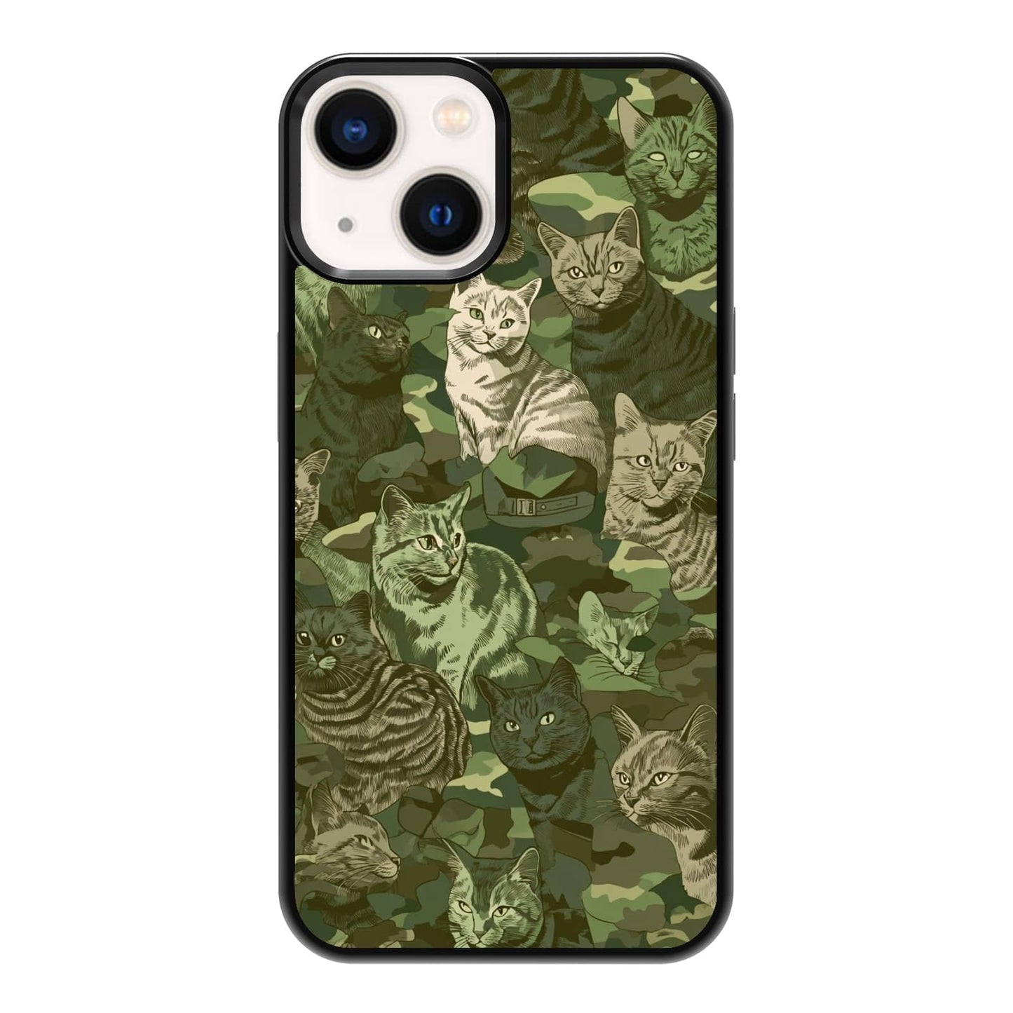 Vintage Green Herb Botanical Leaf Sketch Nature Phone Case, Shockproof Protective Cover for iPhone 11 12 13 14 15 16 17 Pro Max Plus Mini XR 7 8 SE