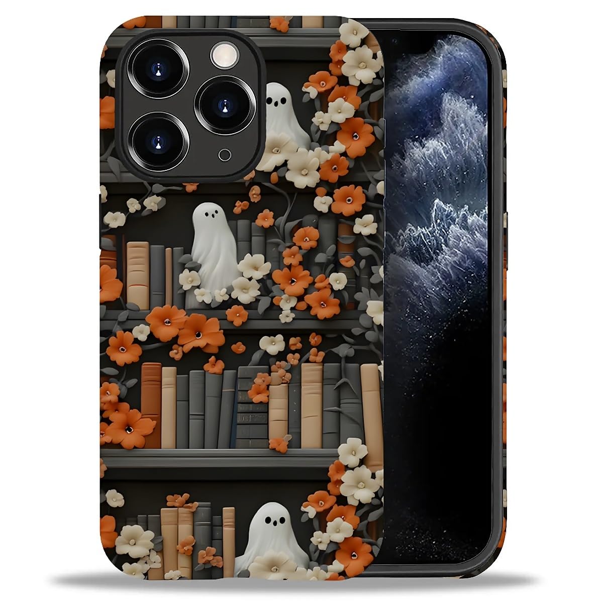 Case for iPhone 17,Drop Protection Hybrid 2-Layer Hard Phone Cover-Vintage Christmas Stamps Collage