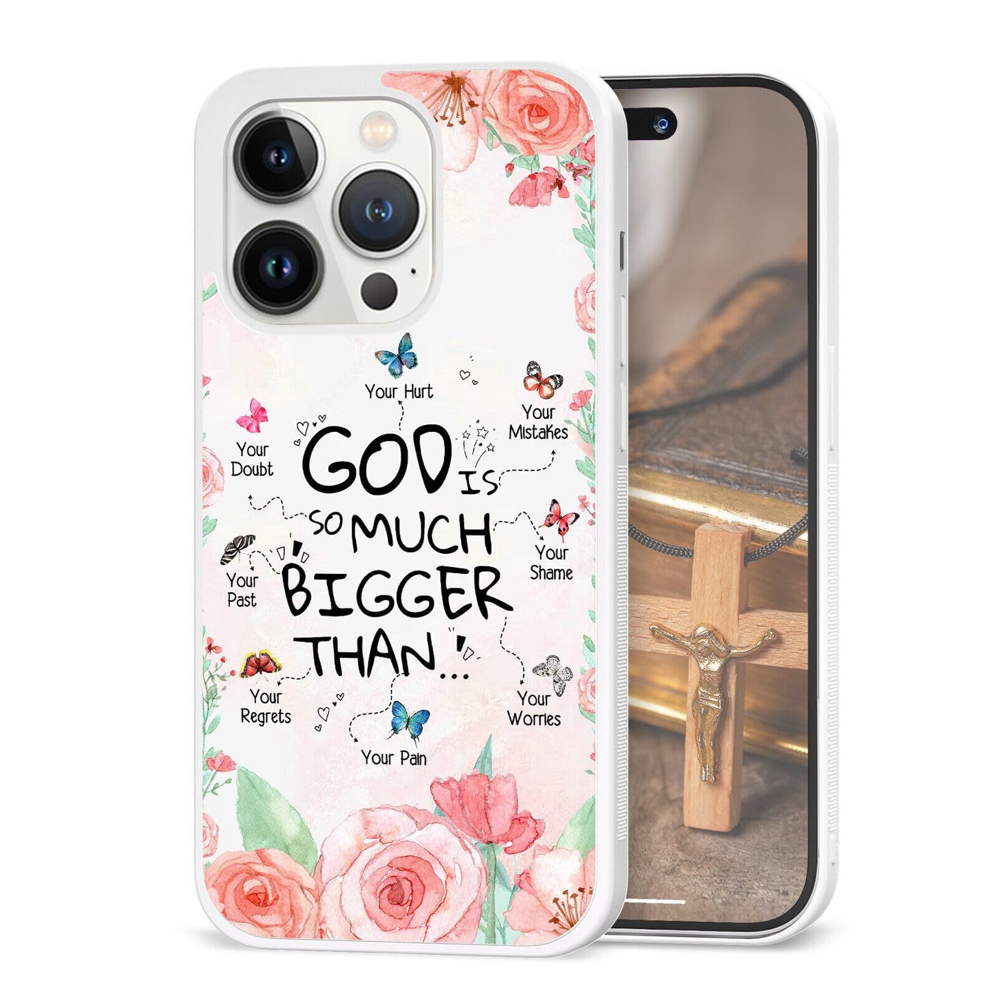 Cute Plant Lover Phone Cases for iPhone 11 12 13 14 15 16 17 Pro Max Plus Mini X 7 8 SE| for Samsung Galaxy A17 A25 A26 A33 A35 A36 | Christian Print Cover Case