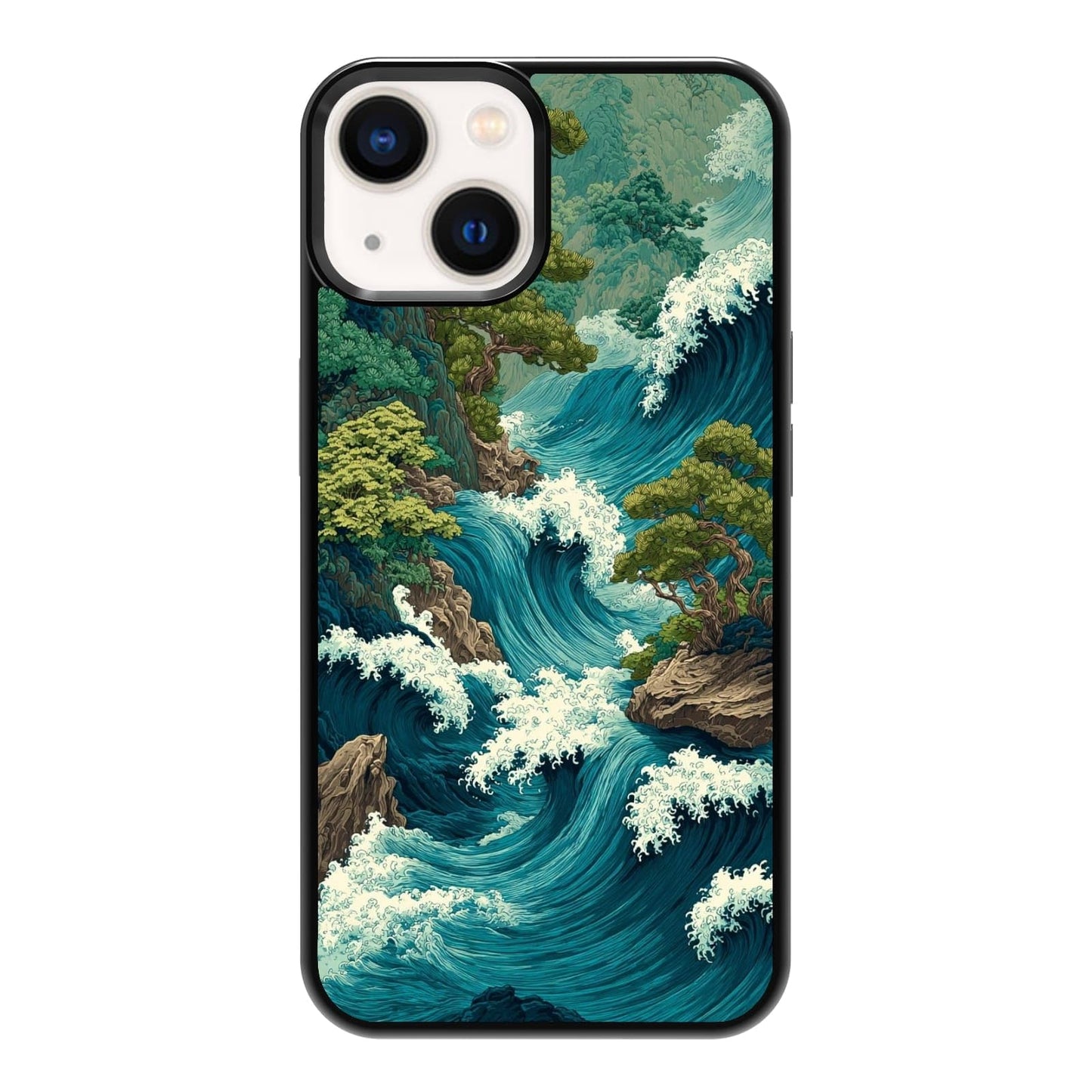 Black Cat Indoor Jungle Potted Plants Bookshelf Dark Green Botanical Urban Forest Phone Case, Shockproof Protective Cover for iPhone 11 12 13 14 15 16 17 Pro Max Plus Mini XR 7 8 SE