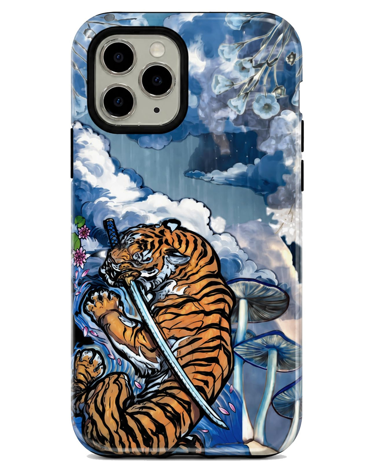 for iPhone 17 Pro Case Cute Retro Chinese-Style Tiger Phone Case Made of Hard PC Material, It Provides Full Protection with A Glossy Finish for Women (Green, iPhone 17 Pro)