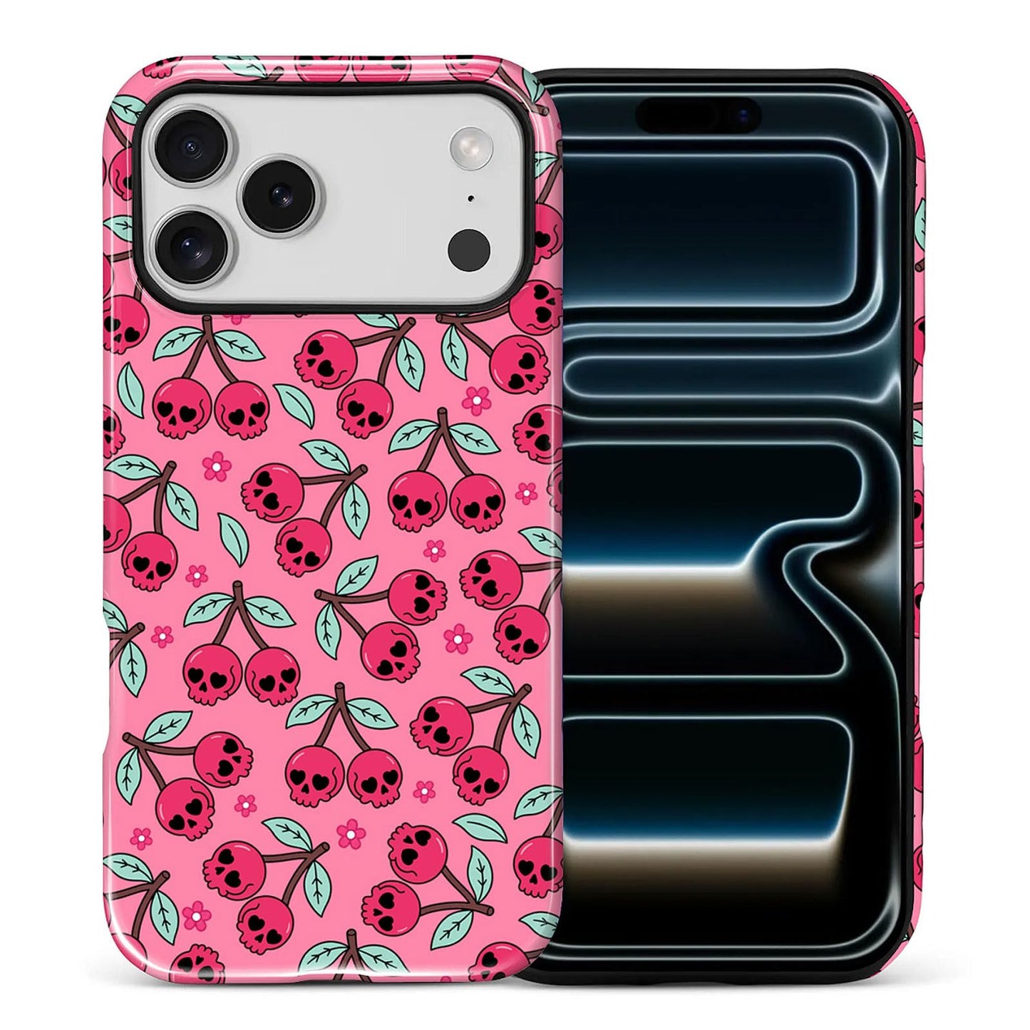 for iPhone 17 Case,Hybrid 2-Layer Hard Shell + Silicone Protective Case -Resistant Shockproof- Ally's Dog's Cute College Summer Flower Collage