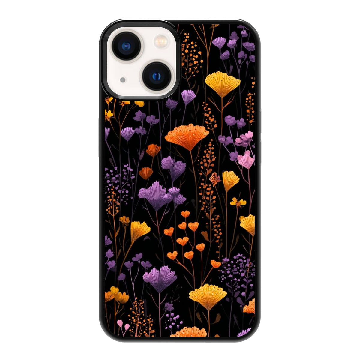 Vintage Green Herb Botanical Leaf Sketch Nature Phone Case, Shockproof Protective Cover for iPhone 11 12 13 14 15 16 17 Pro Max Plus Mini XR 7 8 SE