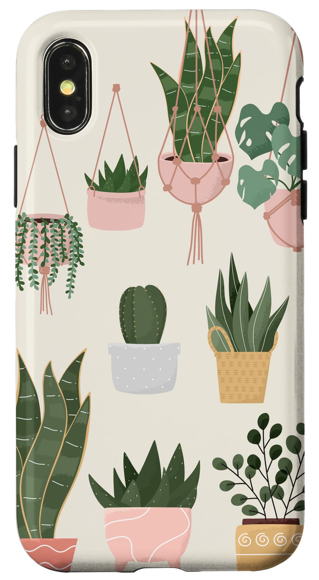Boho Indoor and Outdoor Plant Illustrations Nature Art Phone Case for iPhone 15 Pro Max