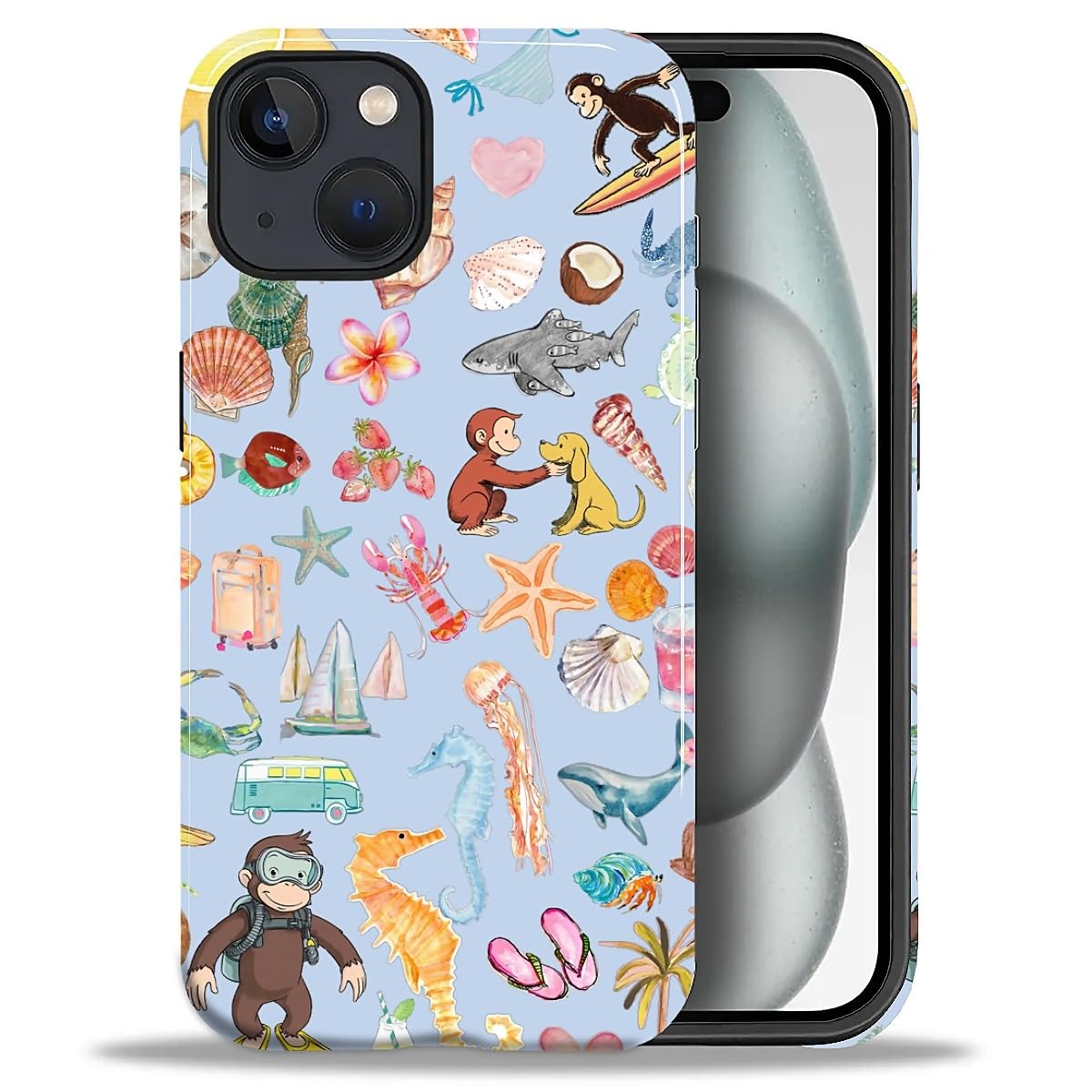 CARLOCA Case for iPhone 16 Pro,Vintage Cat Animal Pet Lover Collage Design Hybrid Dual Protection Soft TPU + Hard PC, Shockproof & Anti-Scratch Cover Men Women Stylish Protective Phone Case