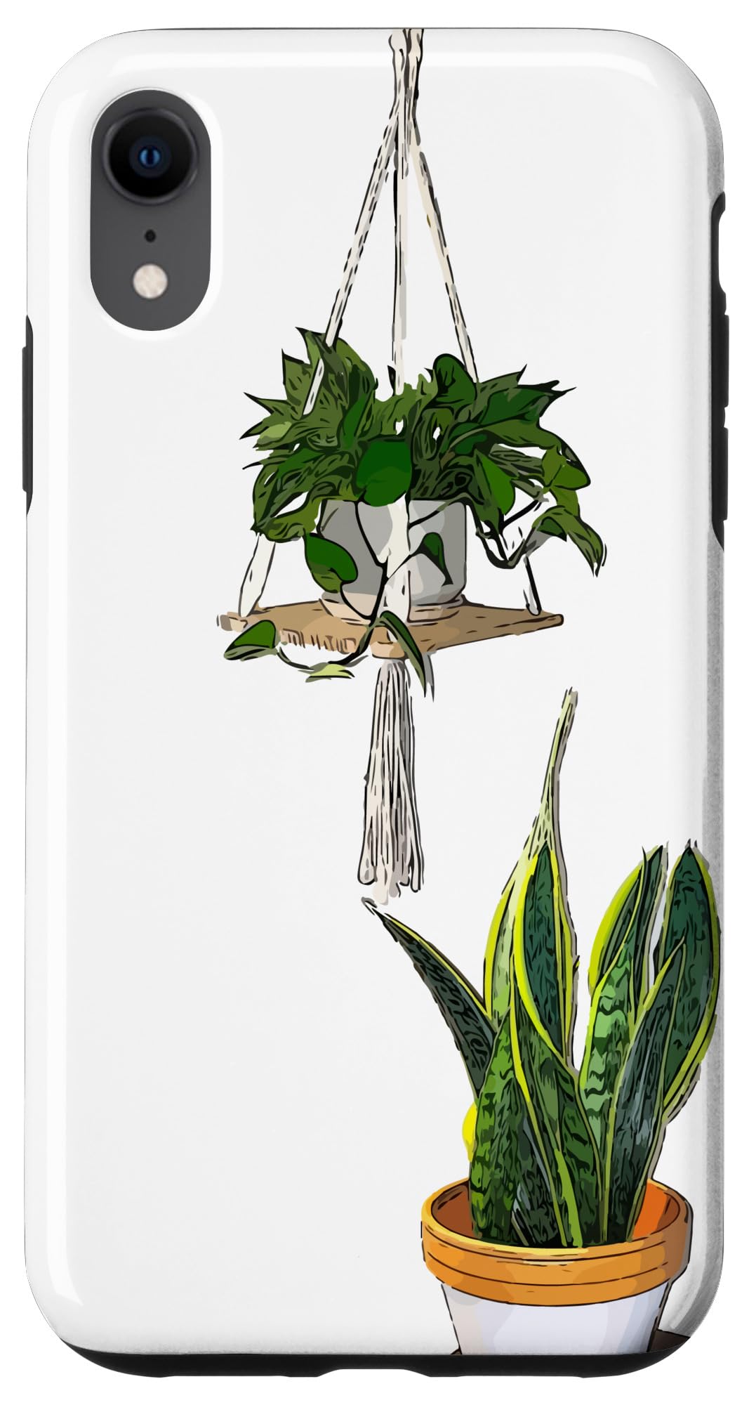 Modern Hanging Pothos and Snake Plant Case for iPhone Air