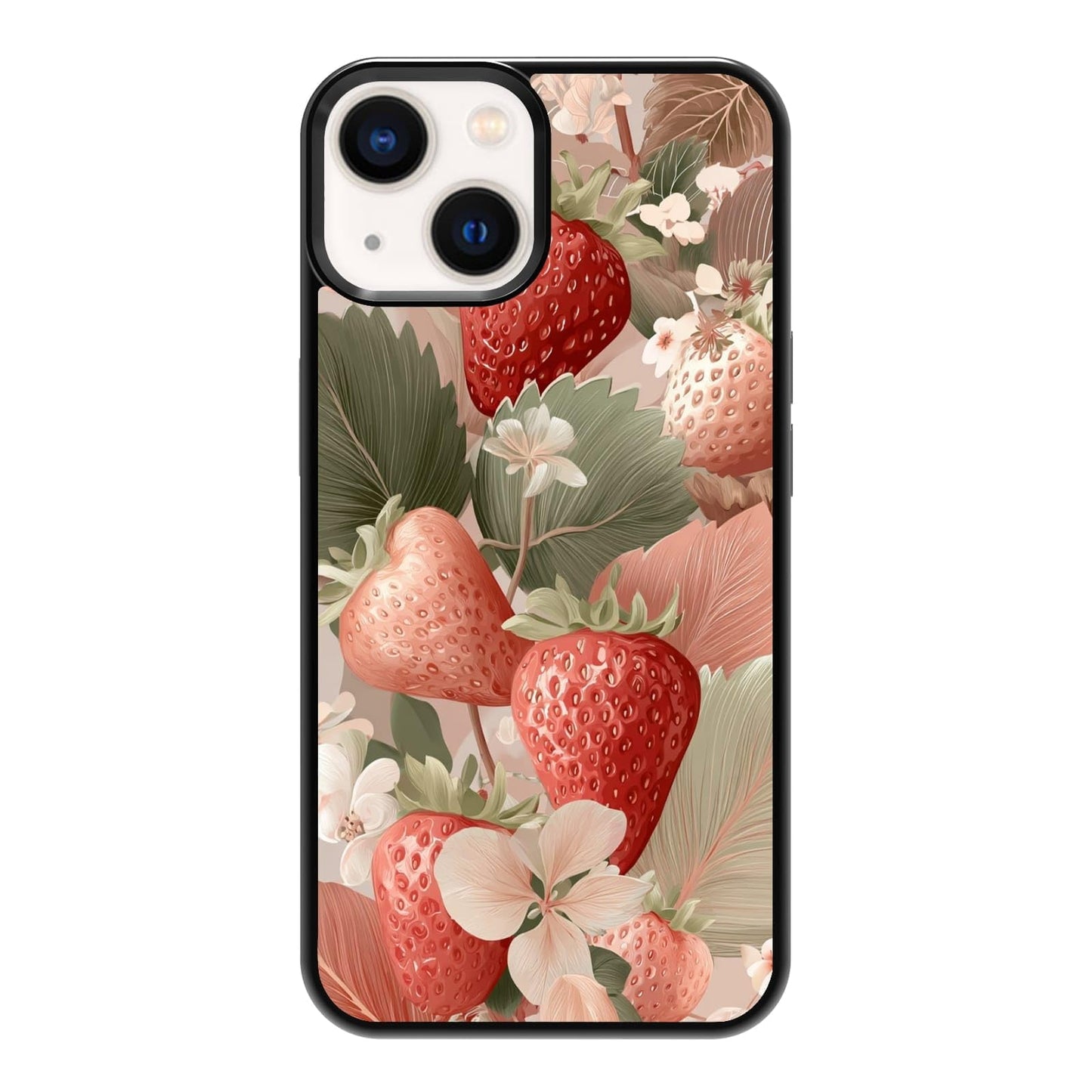 Nature Stained Glass Green Forest Tree Sunlight Phone Case, Shockproof Protective Cover for iPhone 11 12 13 14 15 16 17 Pro Max Plus Mini XR 7 8 SE