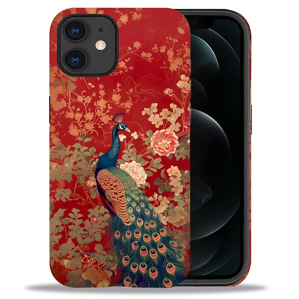 DAIZAG Phone Case Compatible with iPhone 13/14,Christmas Santa Claus Mixed 2 Layer Soft Silicone+Hard PC Ddouble Protection Ultra-Thin Phone Case for iPhone 13/14