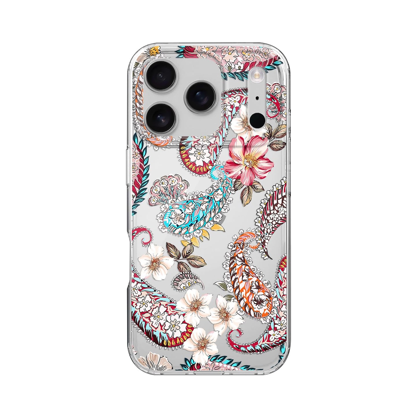 Blingy's for iPhone 17 Case, Christmas Tree Snowflake Winter Clear Case | Transparent, Winter Holiday Design, Snowflake Pattern, Christmas Pattern, Merry Christmas, Soft TPU Protective Case 6.3 in