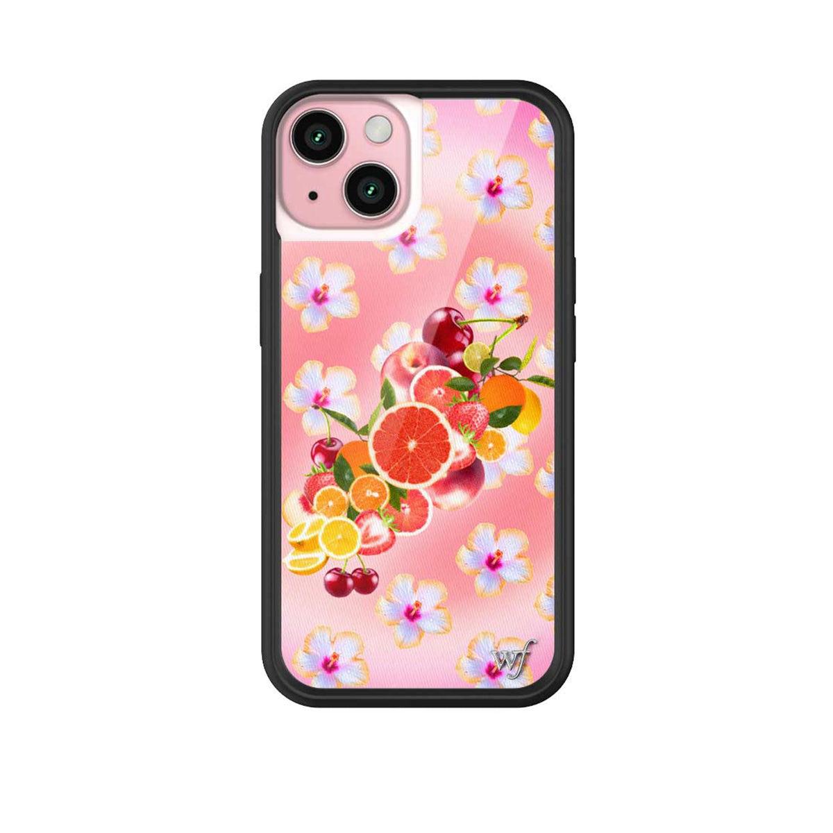 Wildflower Cases - Compatible with iPhone 15 | Protective Black Bumper, 6.5ft Drop Test Certified, Women Owned Small Business | Nature Floral Aesthetic Trendy Cute | Hummingbird
