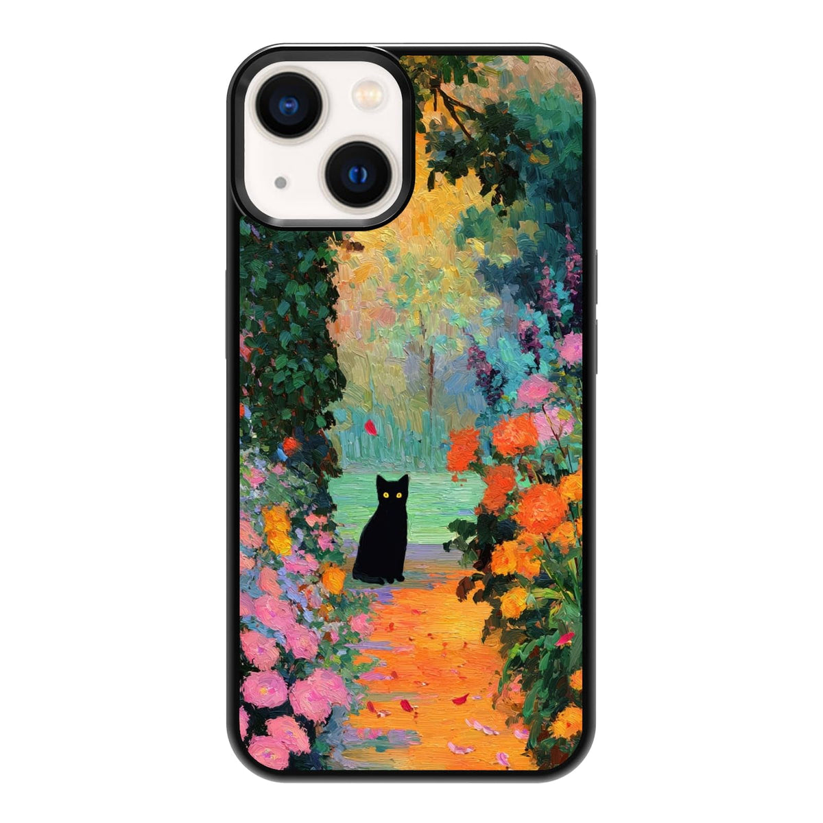 Lush Garden Wildflower Field Green Botanical Nature Aesthetic Phone Case, Shockproof Protective Cover for iPhone 11 12 13 14 15 16 17 Pro Max Plus Mini XR 7 8 SE