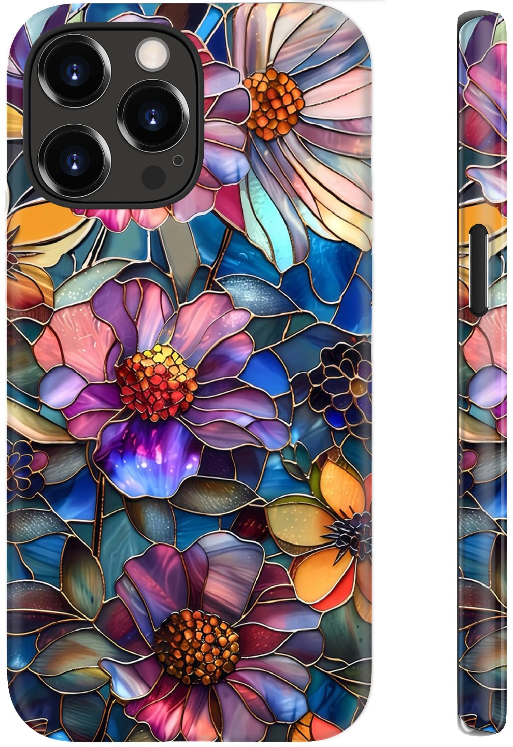 Goodon for iPhone 15 Pro Max Case, Cute Preppy Floral, MagSafe Compatible | Dual-Layer Hard Shell & Silicone, Wireless Charging, Slim Fit Phone Cover with Wildflower Designs for Women Girls